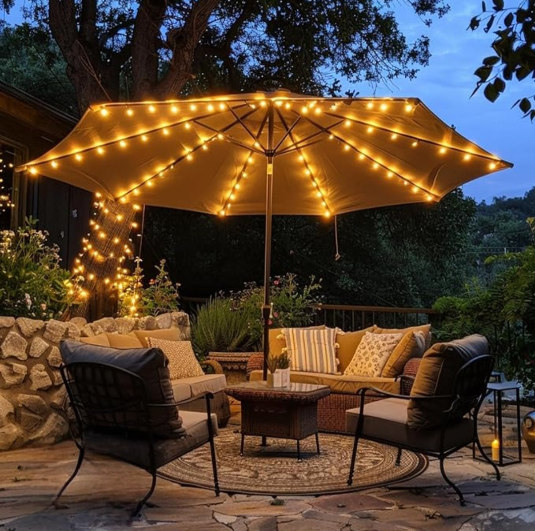 boston interiors patio umbrella lights Patio Umbrella Lights