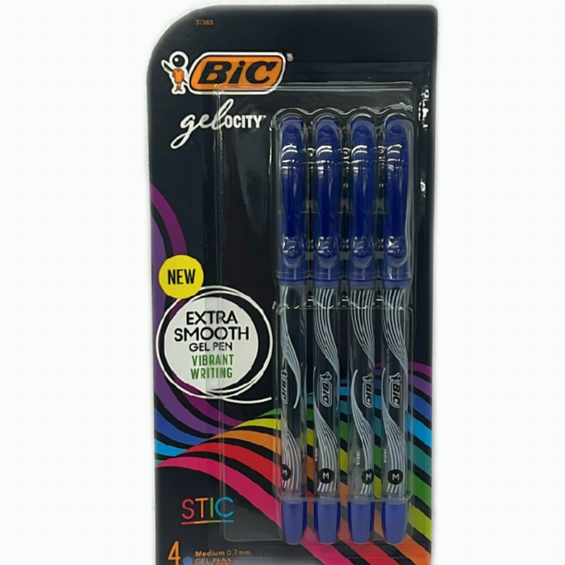 BIC Gel-Stift Set 8 Stück, 0,7 Mm, Schnelltrocknend & Leuchtende Farben – Sortiert