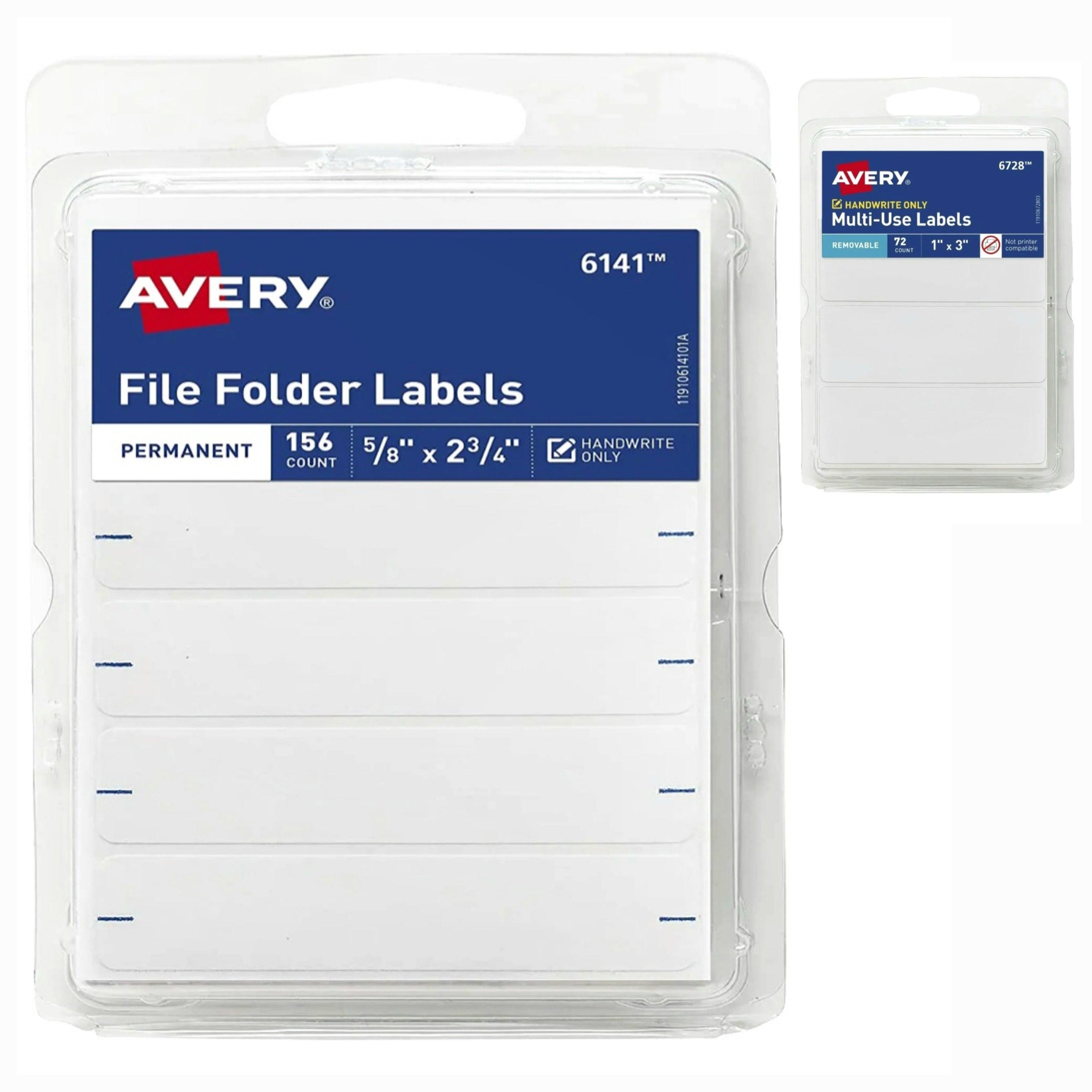 Avery File Folders or Multi-Use Labels - White - Pepe Ganga Online ...