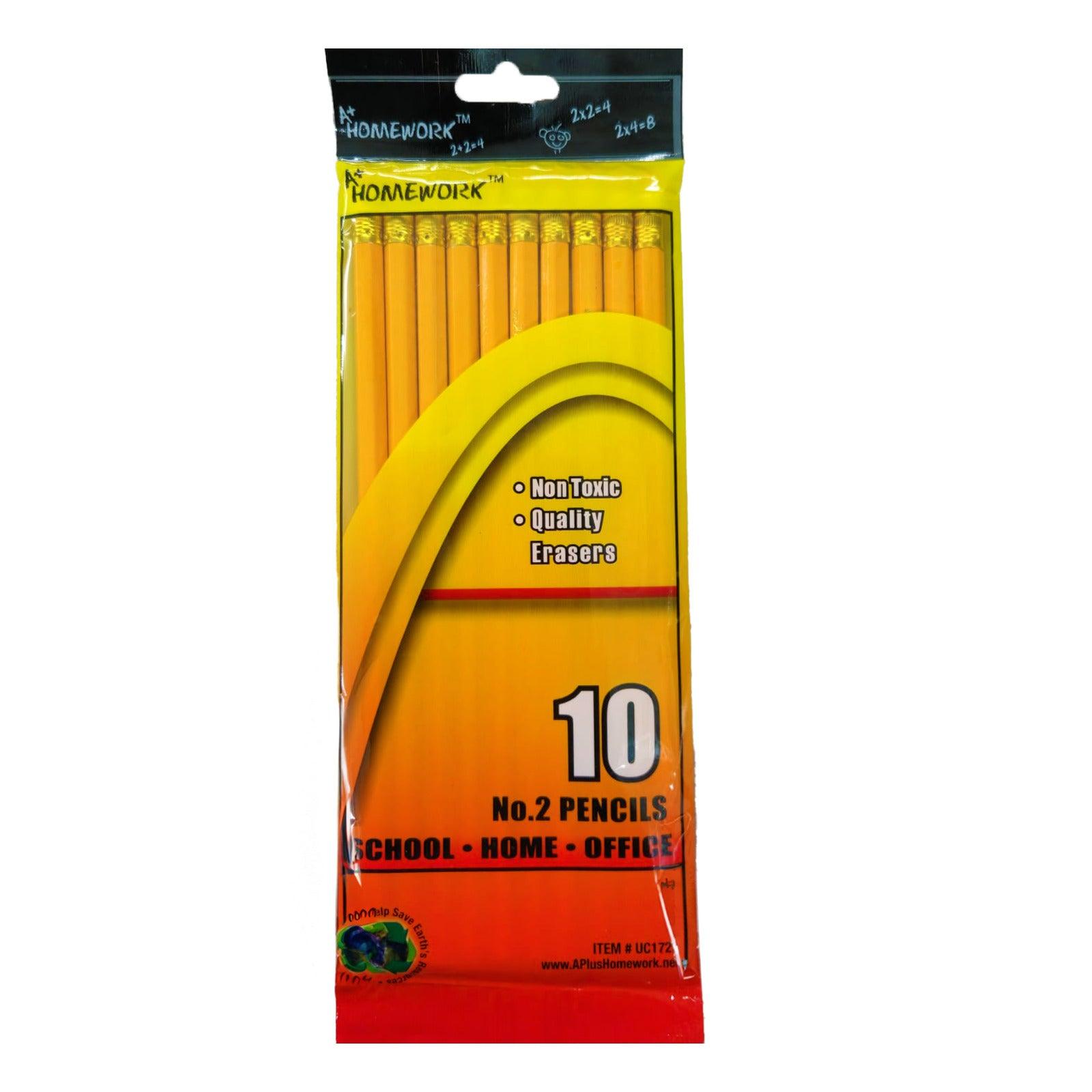 A+ Homework Pencils 10 Pcs. - Pepe Ganga Online | Everything for the home