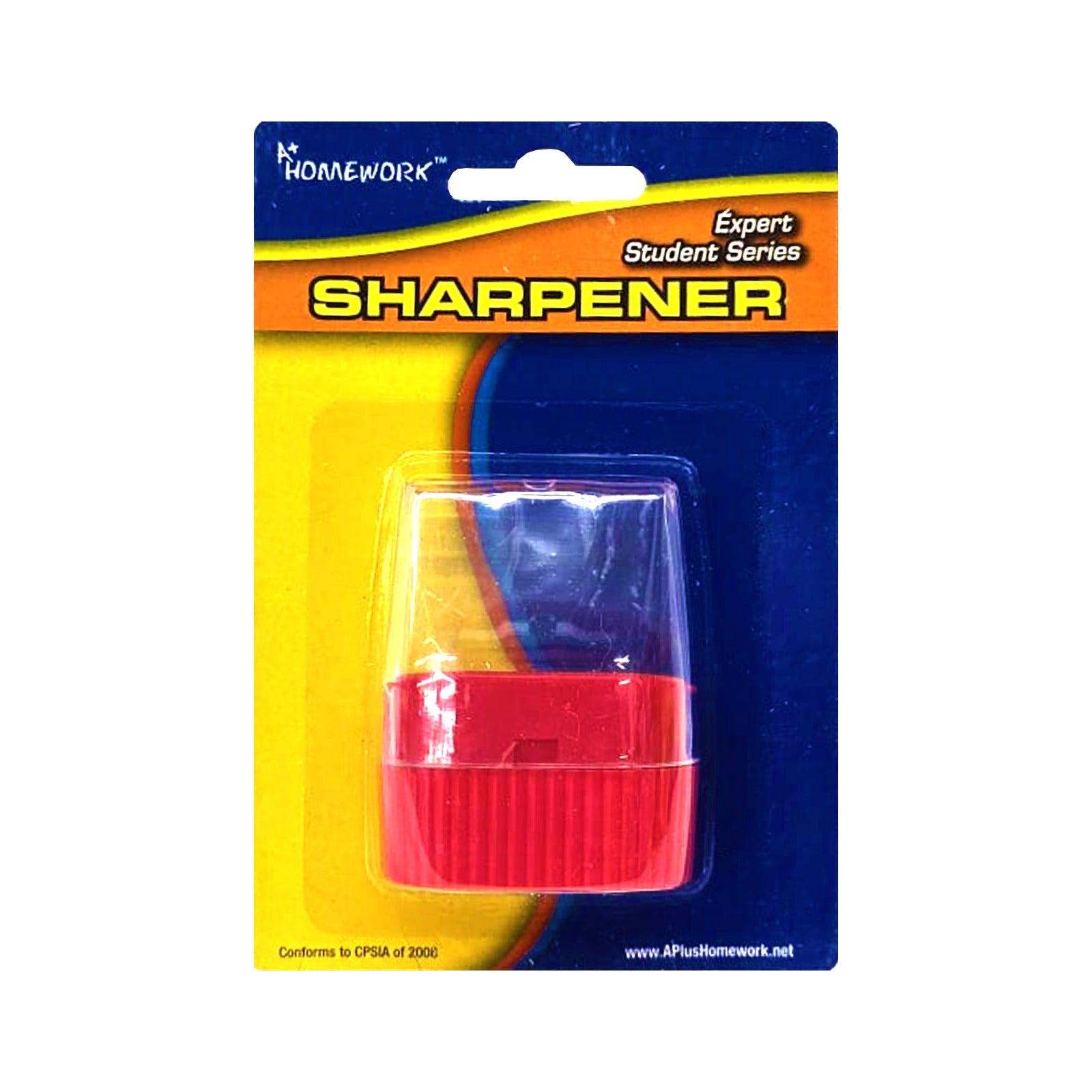 A+ Homework Pencil Sharpener in Primary Colors - Pepe Ganga Online ...