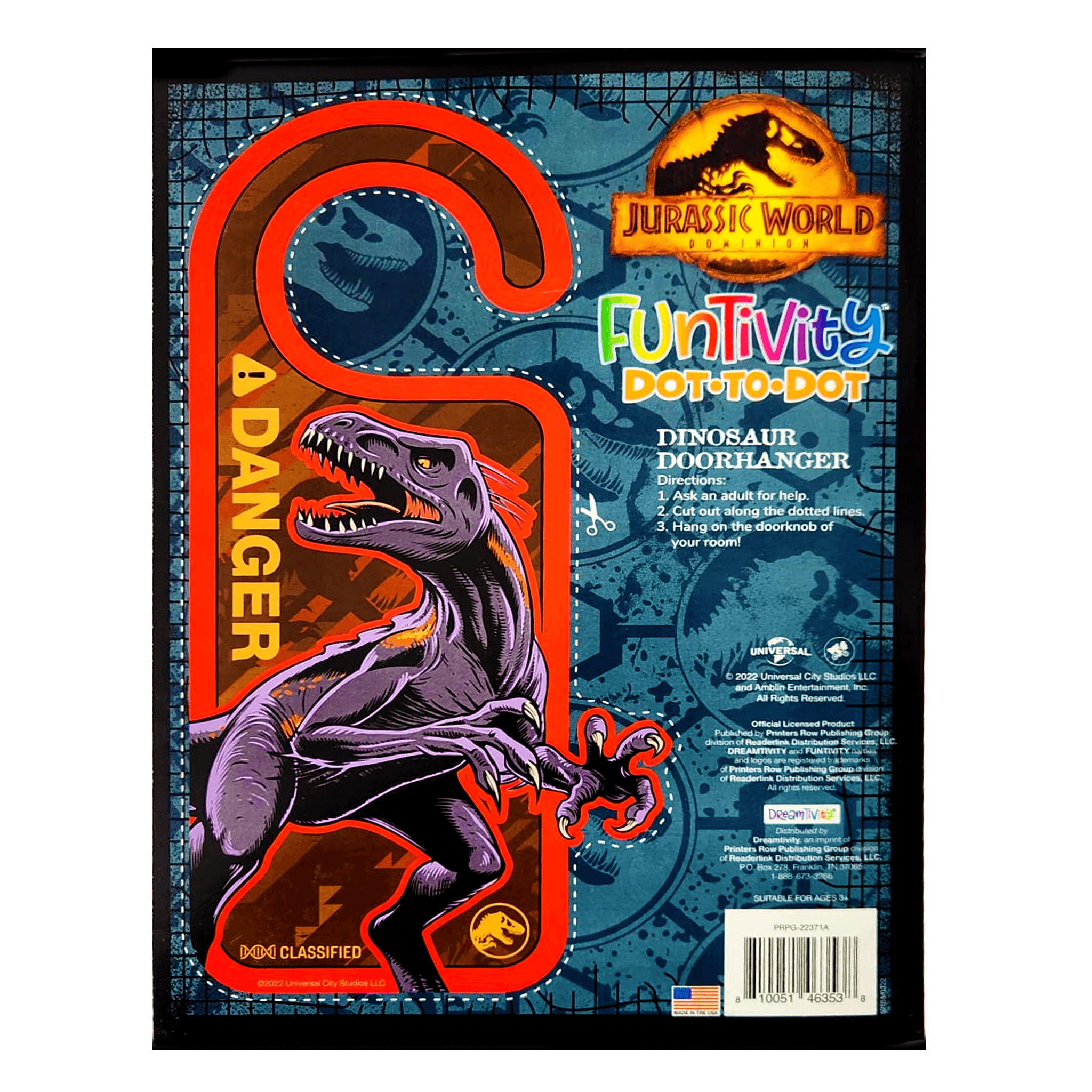 Jurassic World 2 x 2.98 Funtivity Dot To Dot Activity Books