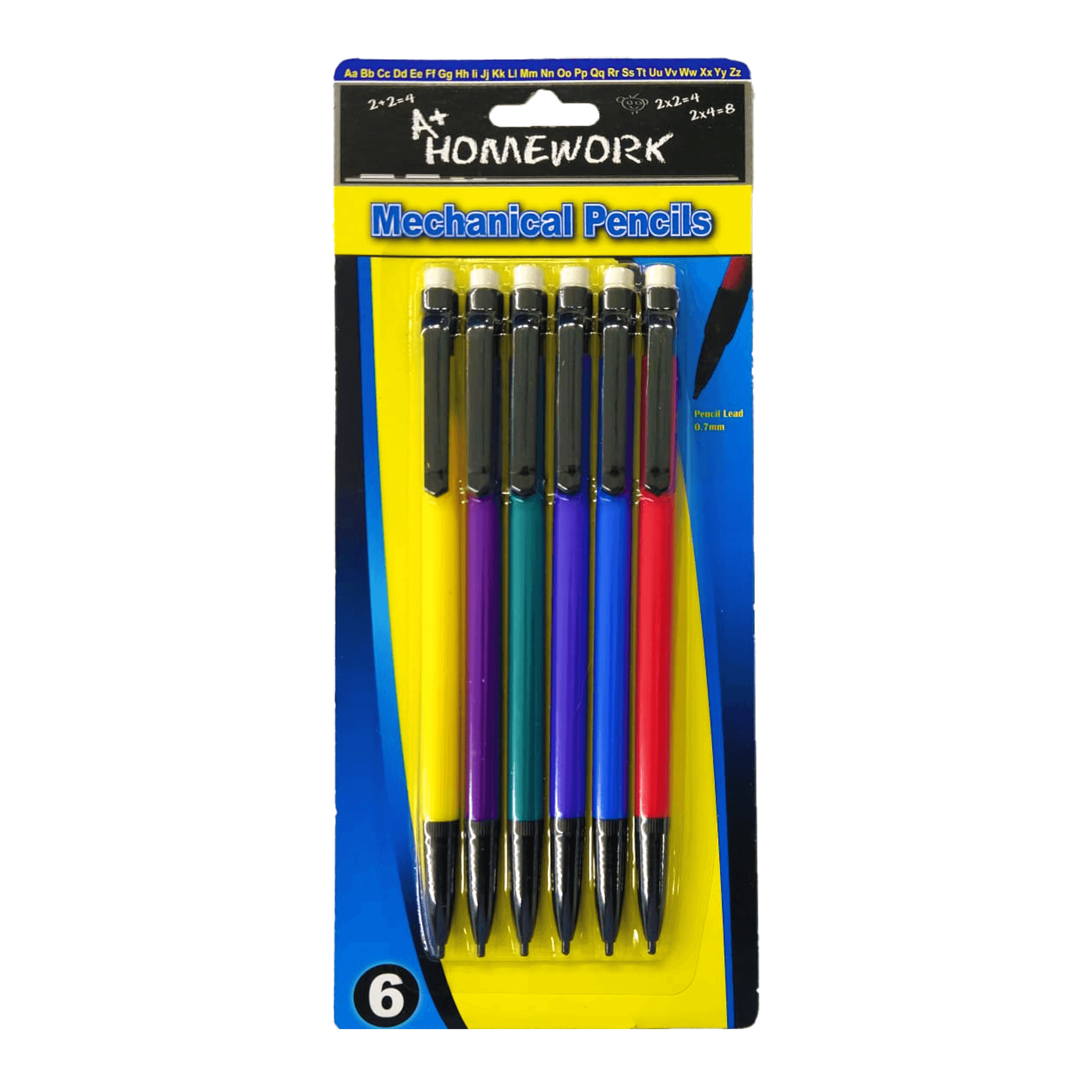 A+ Homework 6 Pcs. Mechanical Pencil .7mm - Pepe Ganga Online ...