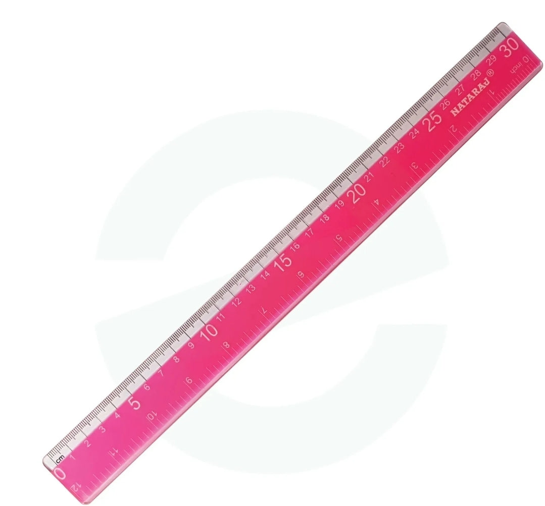 Nataraj 30cm Scale Plastic Ruler - Neon Pink - Pepe Ganga Online ...