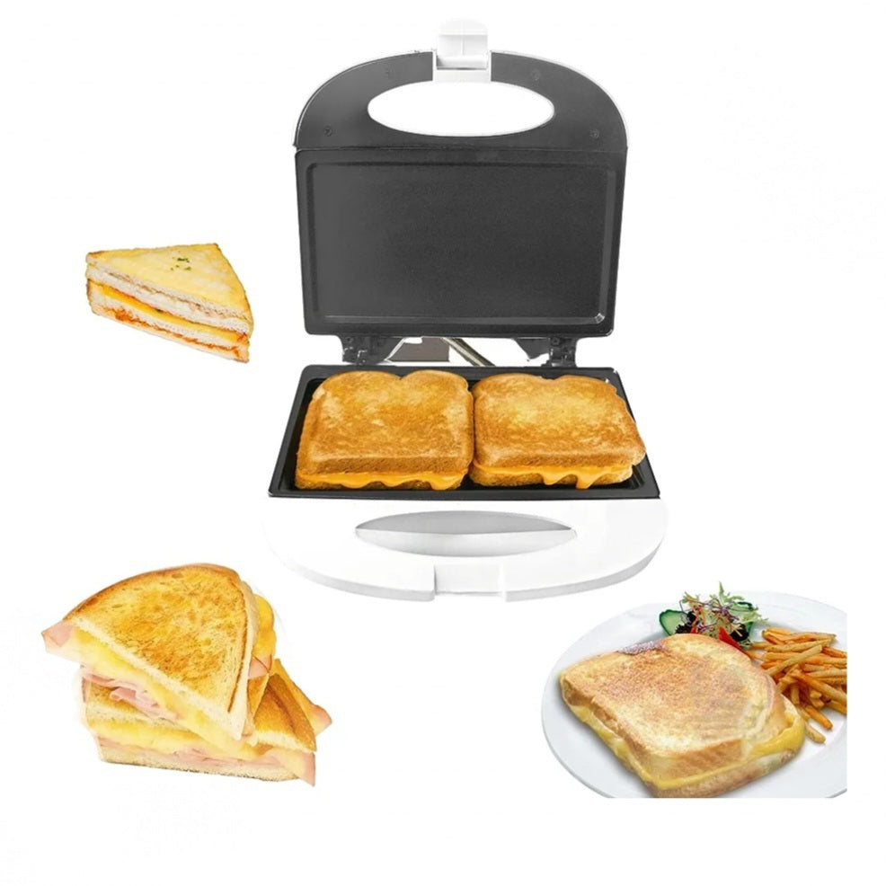 The Bene Casa non-stick flat grill sandwich maker, cool touch sandwich maker,  grilled cheese maker, easy to use sandwich grill, Black 