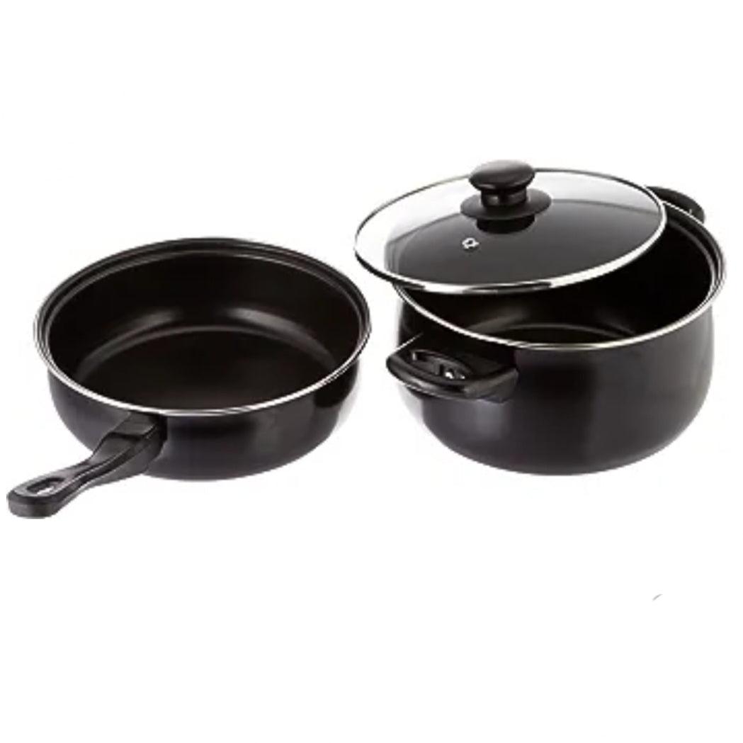 Gibson Home Chef du Jour 7-Piece Cookware Set Black