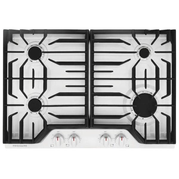 Frigidaire 30" Gas Cooktop Ceramic/Porcelain White Pepe Ganga Online Everything for the home