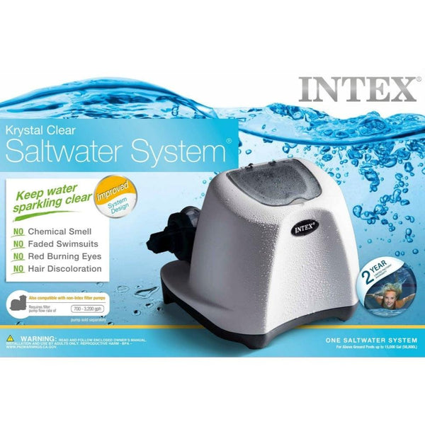 Intex Krystal Clear™ Saltwater Pool Chlorine System 15,000 Gal Pepe