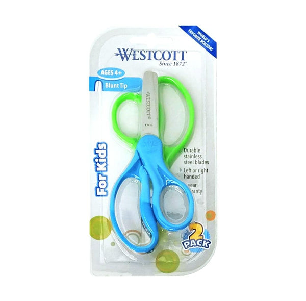 48 Piece School Scissors & Glue Sticks Set - Kids Safety Scissors With Blunt Tips For Classroom