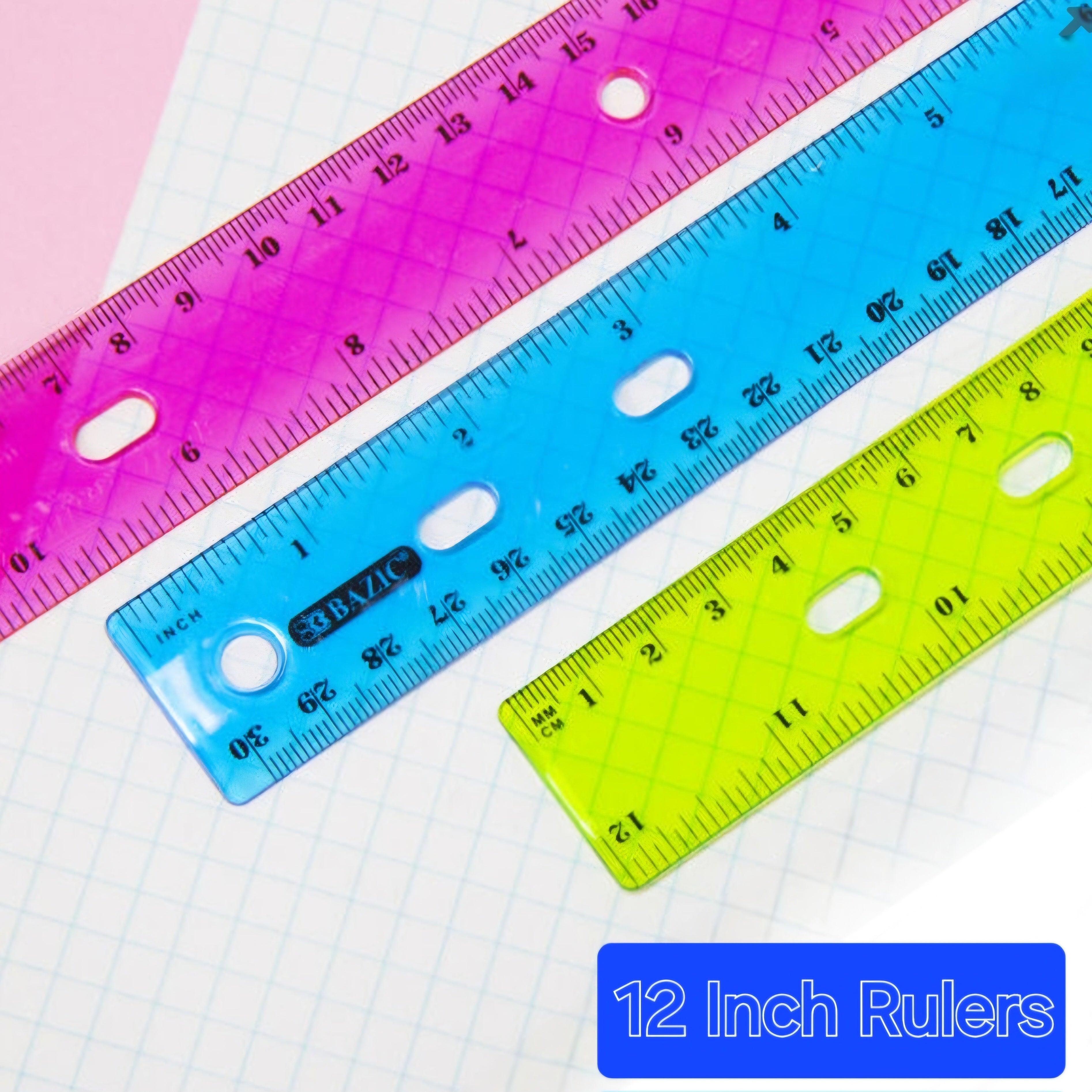 Allary 3 Pack Plastic Rulers 12 Inches - Pepe Ganga Online | Everything ...
