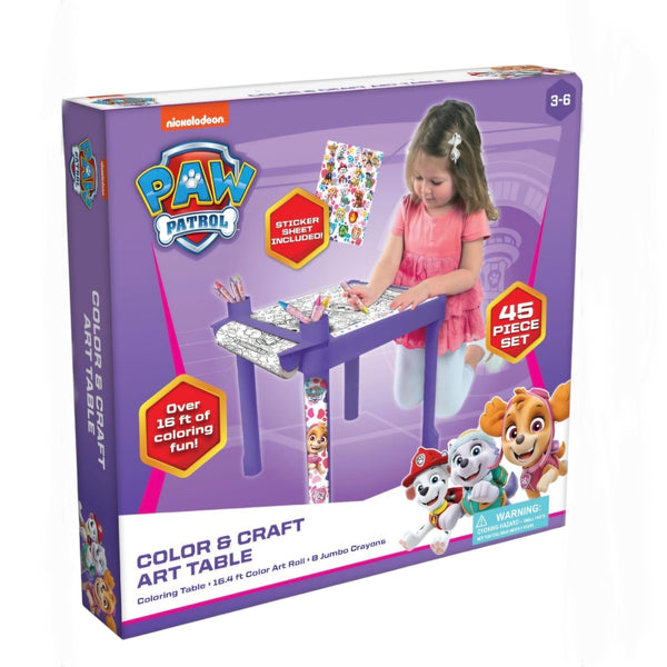 Nickelodeon Paw Patrol Color & Craft Art Table - Pepe Ganga Online | Everything for the home