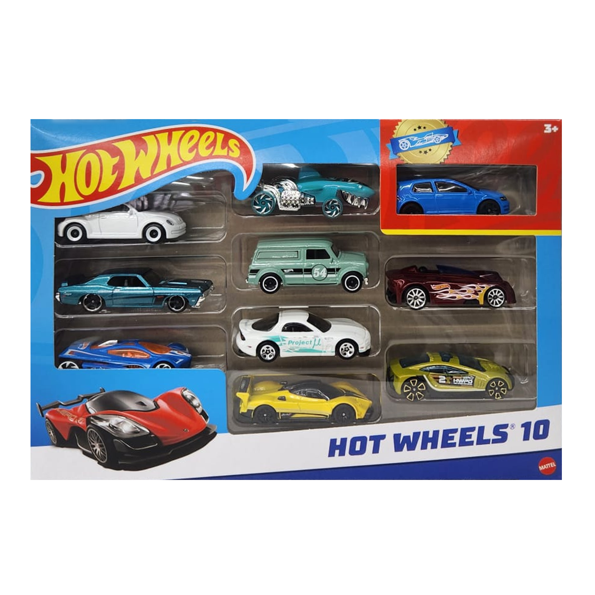 Hot Wheels Set de 10 Carros a Escala de 1:64 Pepe Ganga Online