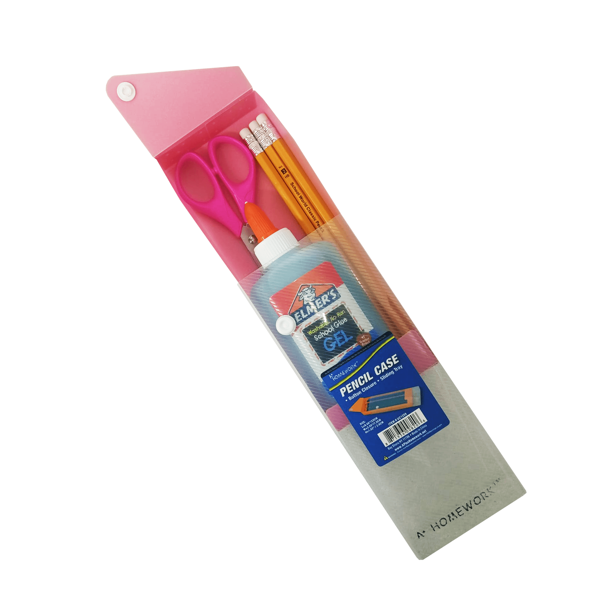 A+ Homework Pencil Case Button Closure & Sliding Tray - Pepe Ganga ...